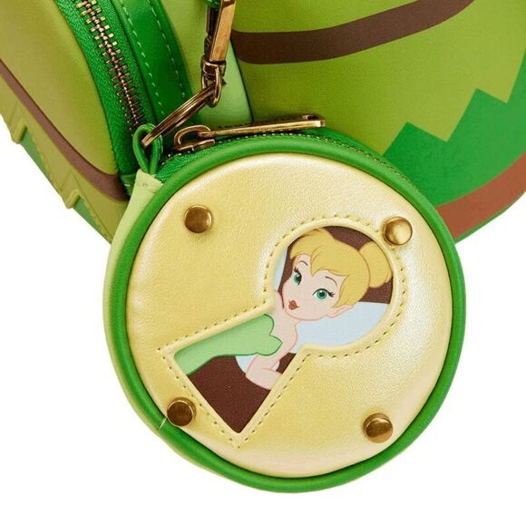 Loungefly Disney Peter Pan & Tinker Bell Cosplay Mini Backpack w/ Coin Purse - Picture 4 of 6